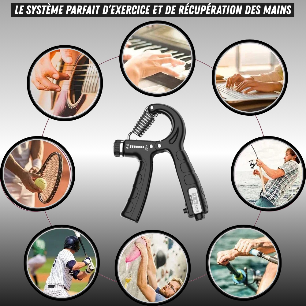 oignée antidérapante pour musculation poignet - compact et robuste