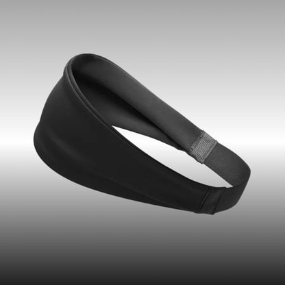 Bandeau de sport noir extensible, doux et confortable