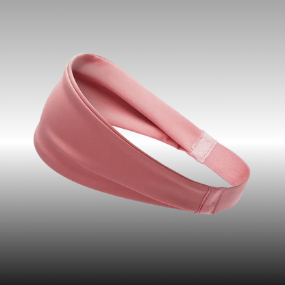 Bandeau rose pour sport et fitness, anti-transpiration et élastique