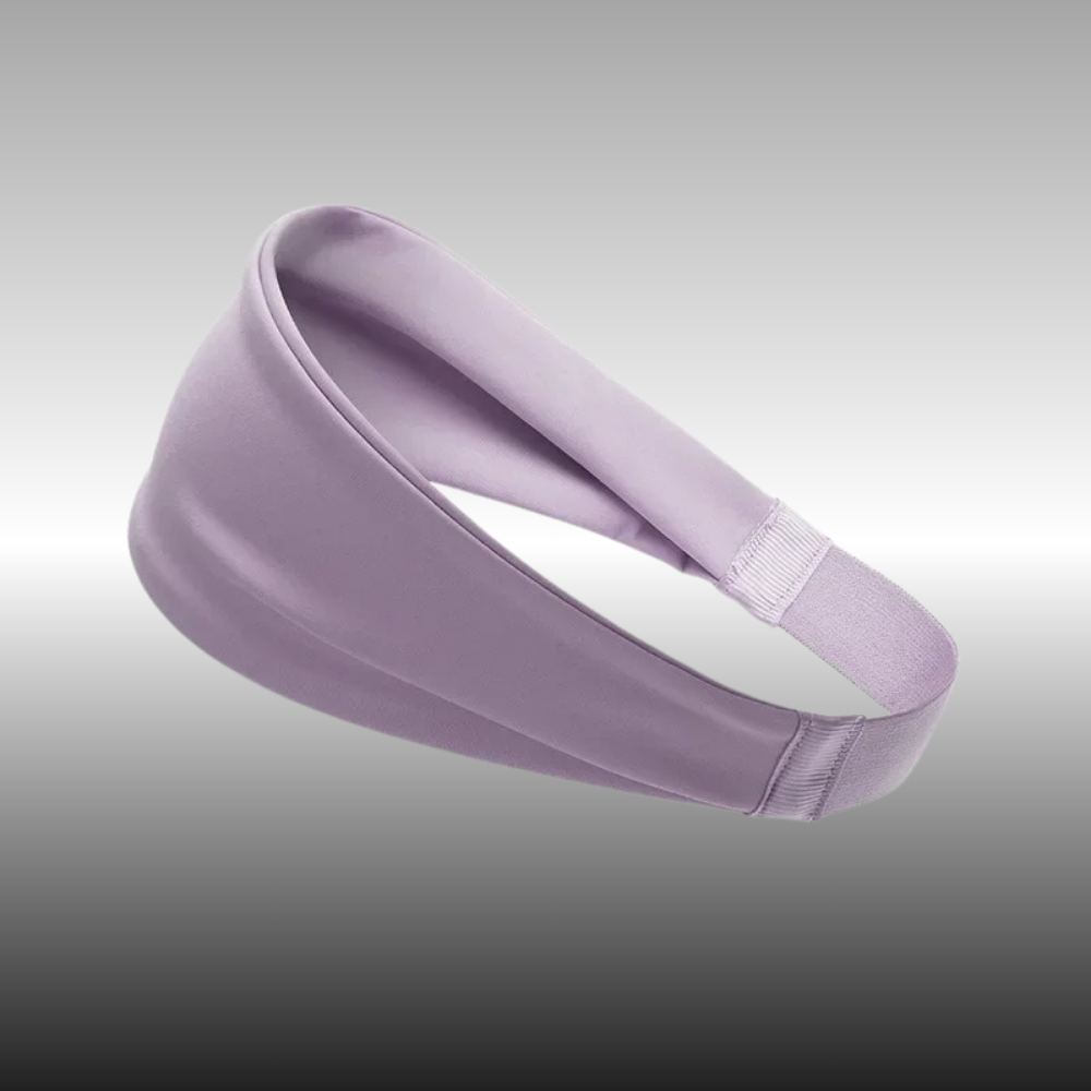 Bandeau violet pour sport et fitness, anti-transpiration et élastique