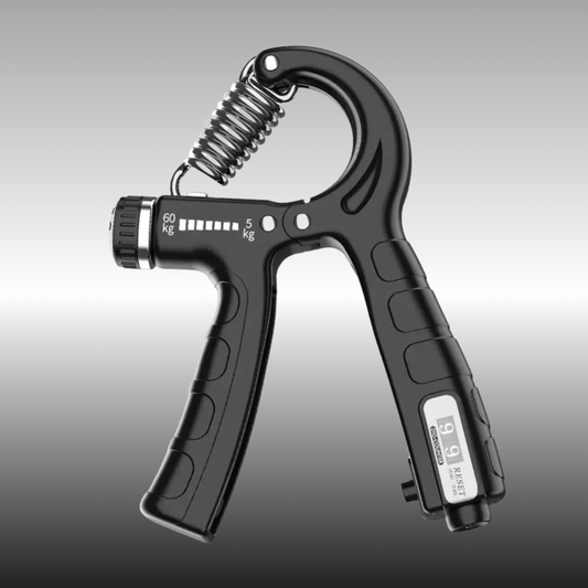Poignée de musculation réglable noire avec compteur digital – Senvia
