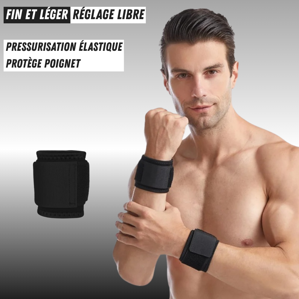Protège-poignets Senvia – pack 1 ou 2 pièces avec scratch ajustable