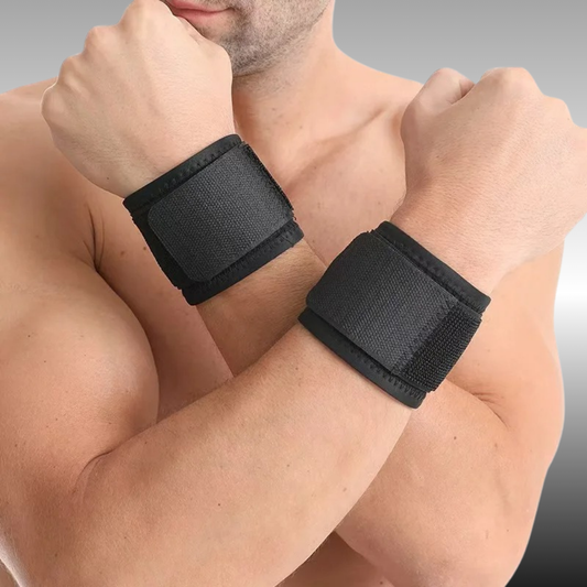 Protège-poignets sport noirs – maintien et confort pour musculation et crossfit