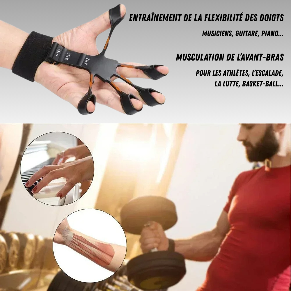 Utilisation de l'exerciseur de doigts - renforcement main