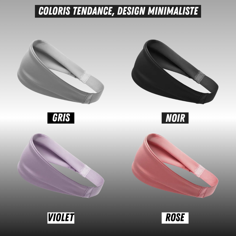 Bandeaux de sport unisexes disponibles en plusieurs couleurs modernes