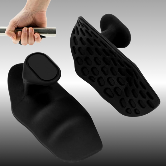 Grip musculation silicone noir – Paire ergonomique pour protection des paumes et renforcement de la prise